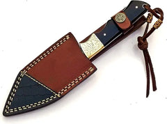 Damascus Steel Fixed Blade Tanto Knife – SM147 Damascussteel
