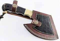 Damascus Steel Axe with Gut Hook – Model SM23 Damascussteel