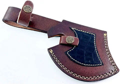 Hand Forged Traditional Damascus Steel Vintage Hatchet with Brass Bolsters Damascussteel