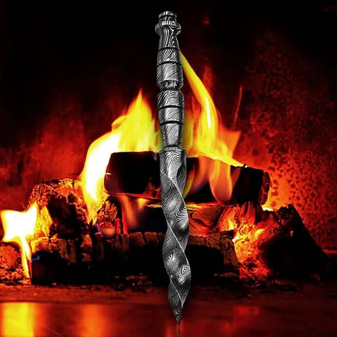 Damascus Steel Blade Knife – Camping, Hunting, Hiking, Outdoor Damascussteel