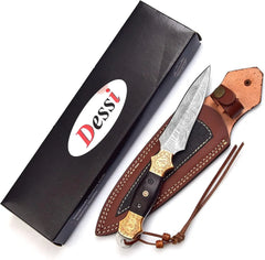 Damascus Steel Fixed Blade Hunting Knife – SM11 Damascussteel