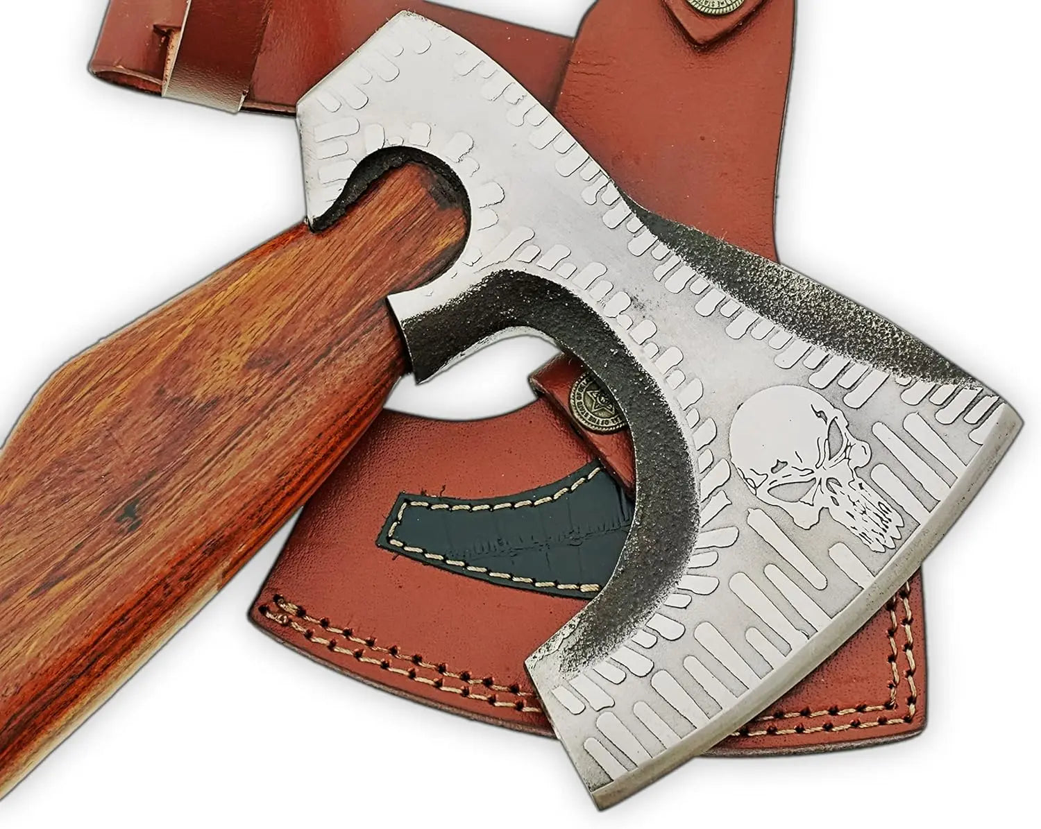 Professional Carbon Steel Hatchet - Multi-Purpose Camping & Tactical Tomahawk by Dessi Damascussteel