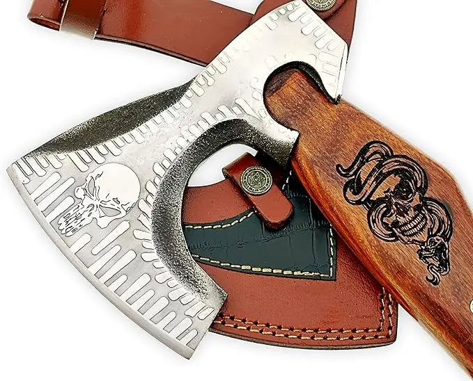 Professional Carbon Steel Hatchet - Multi-Purpose Camping & Tactical Tomahawk by Dessi Damascussteel