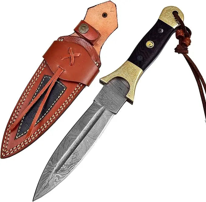 Damascus Steel Fixed Blade Hunting Knife – SM29 Damascussteel