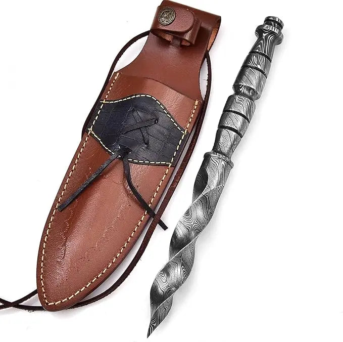 Damascus Steel Blade Knife – Camping, Hunting, Hiking, Outdoor Damascussteel